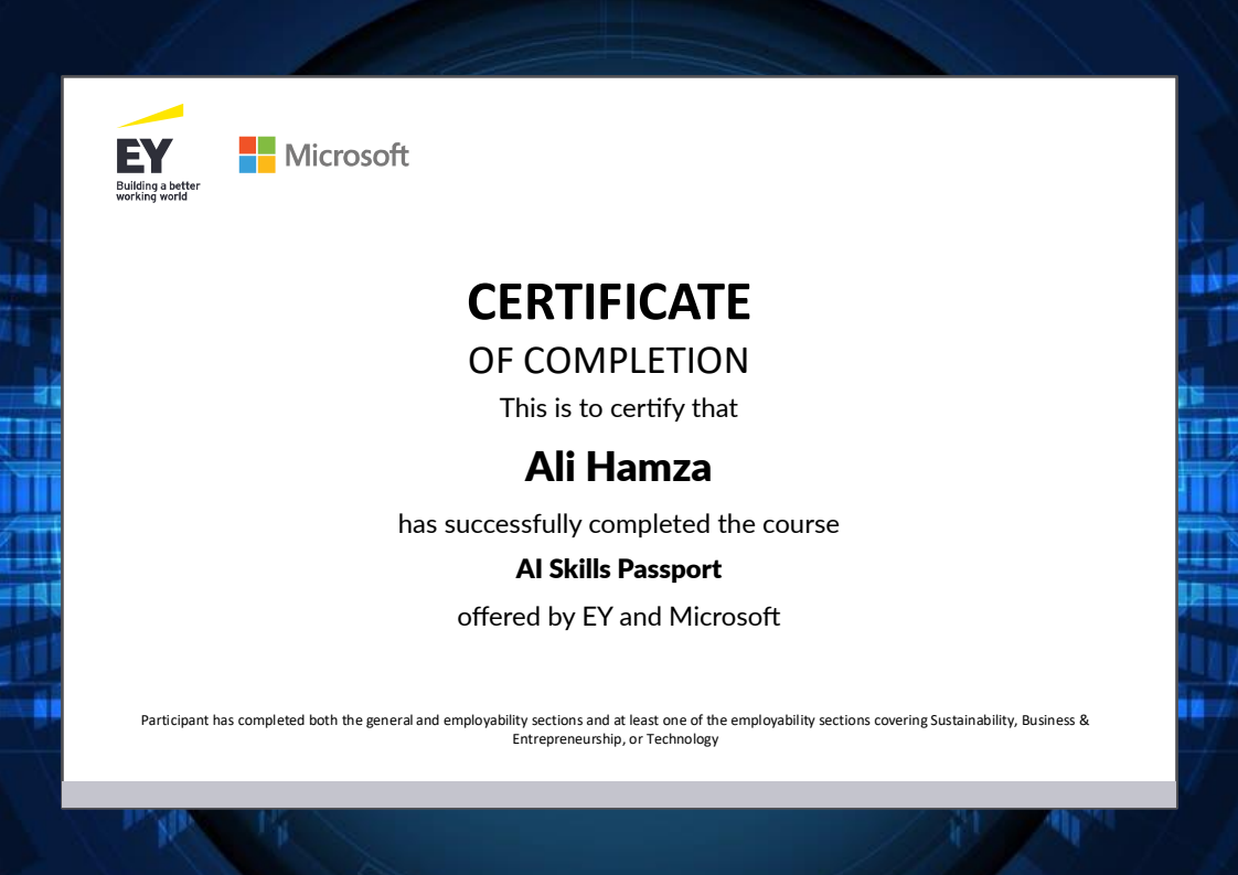 Certificate Preview