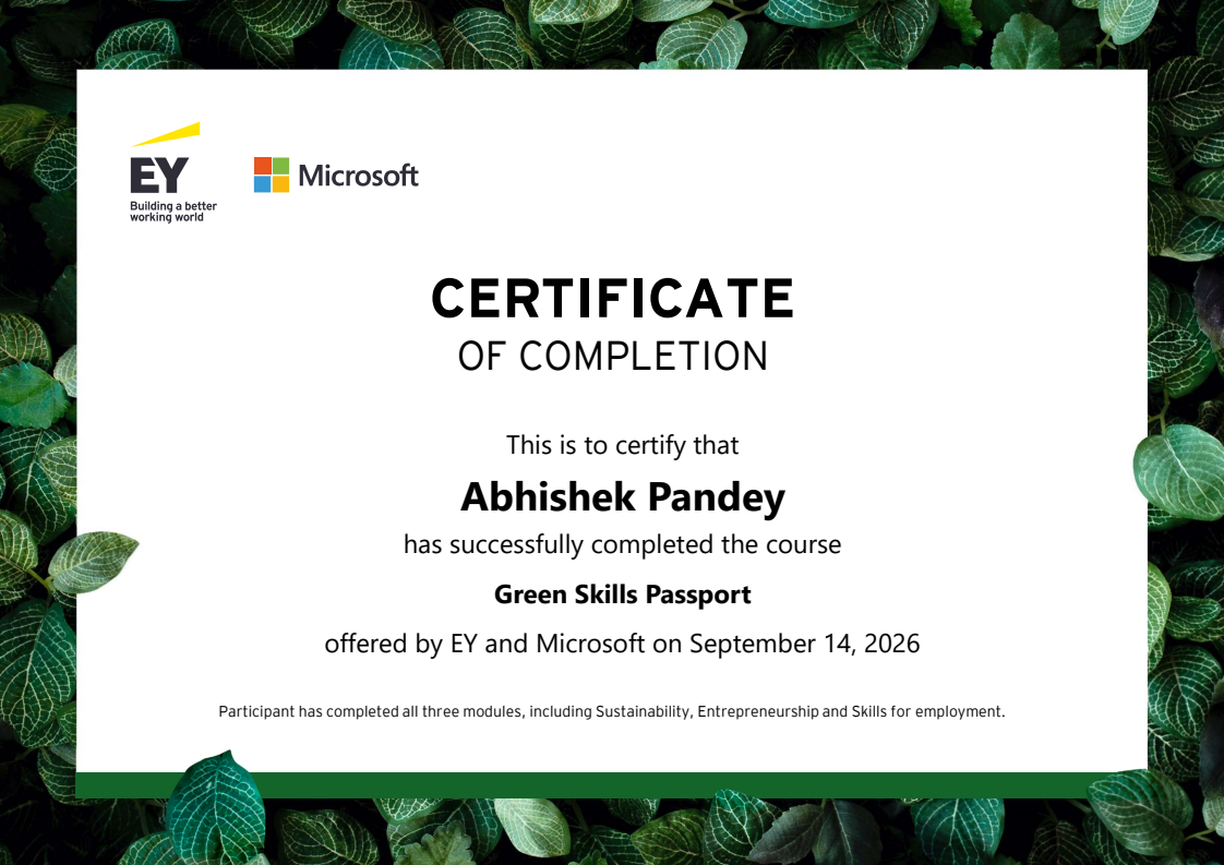Certificate Preview