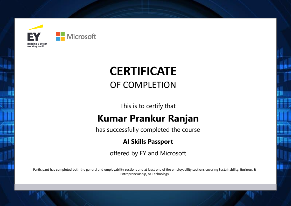 Certificate Preview
