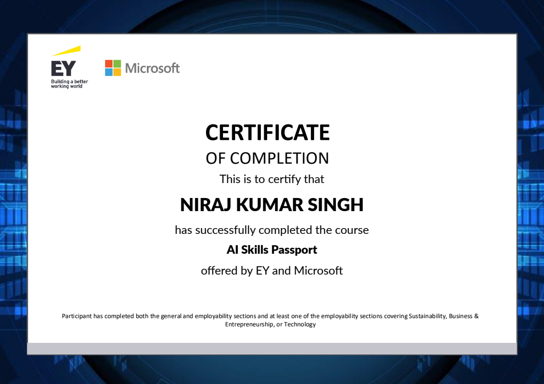Certificate Preview