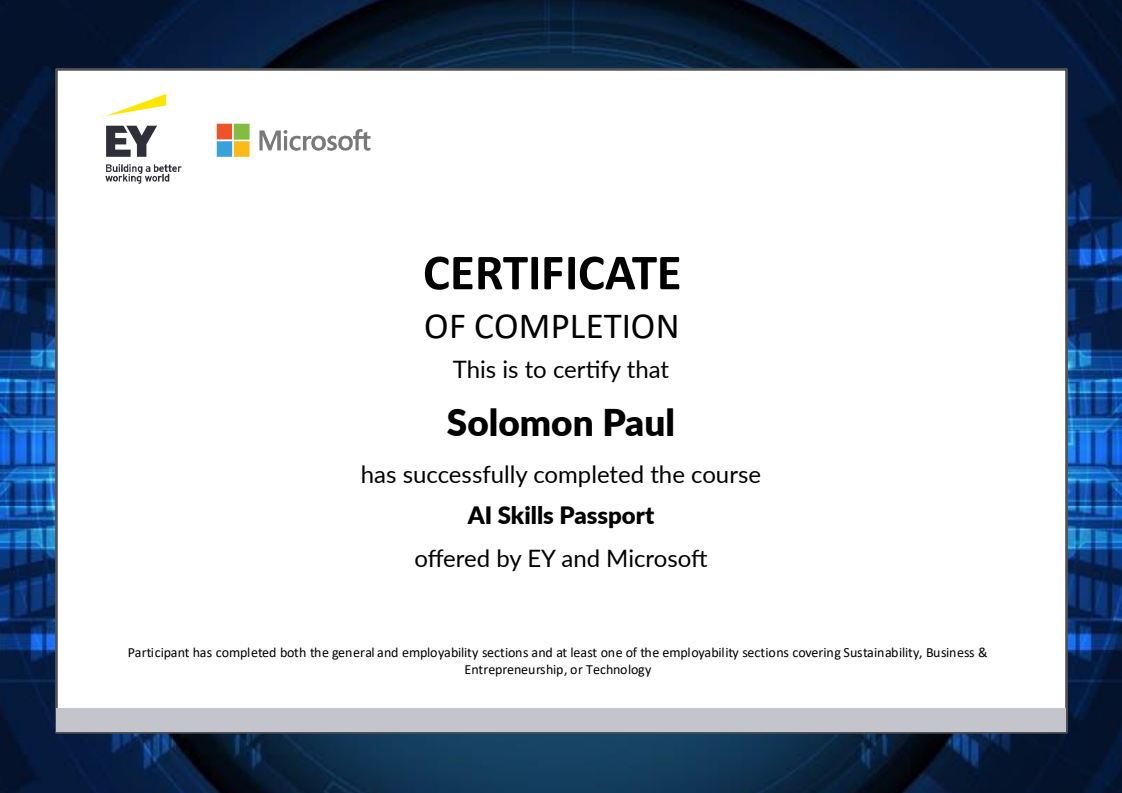 Certificate Preview