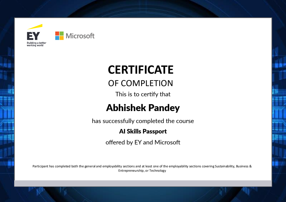 Certificate Preview