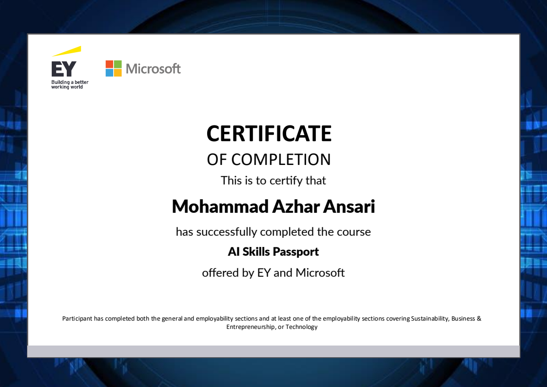 Certificate Preview