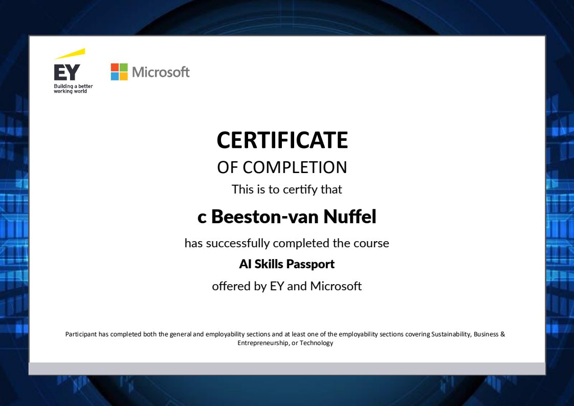 Certificate Preview
