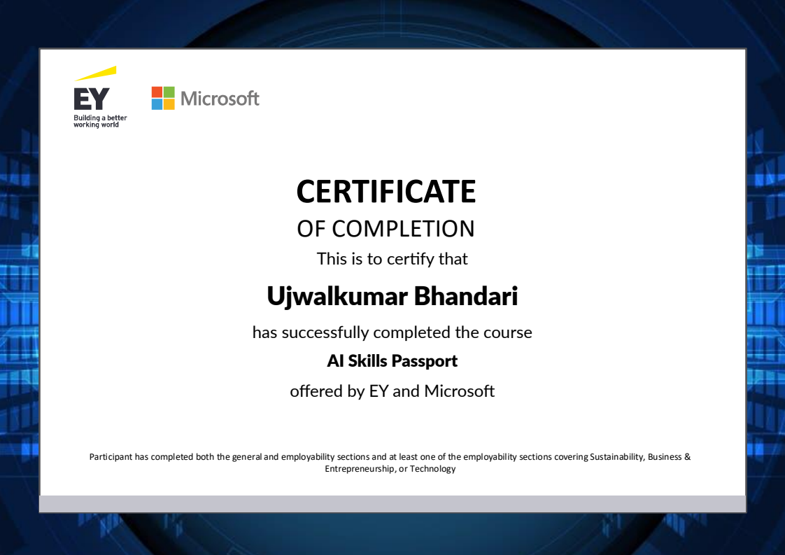 Certificate Preview