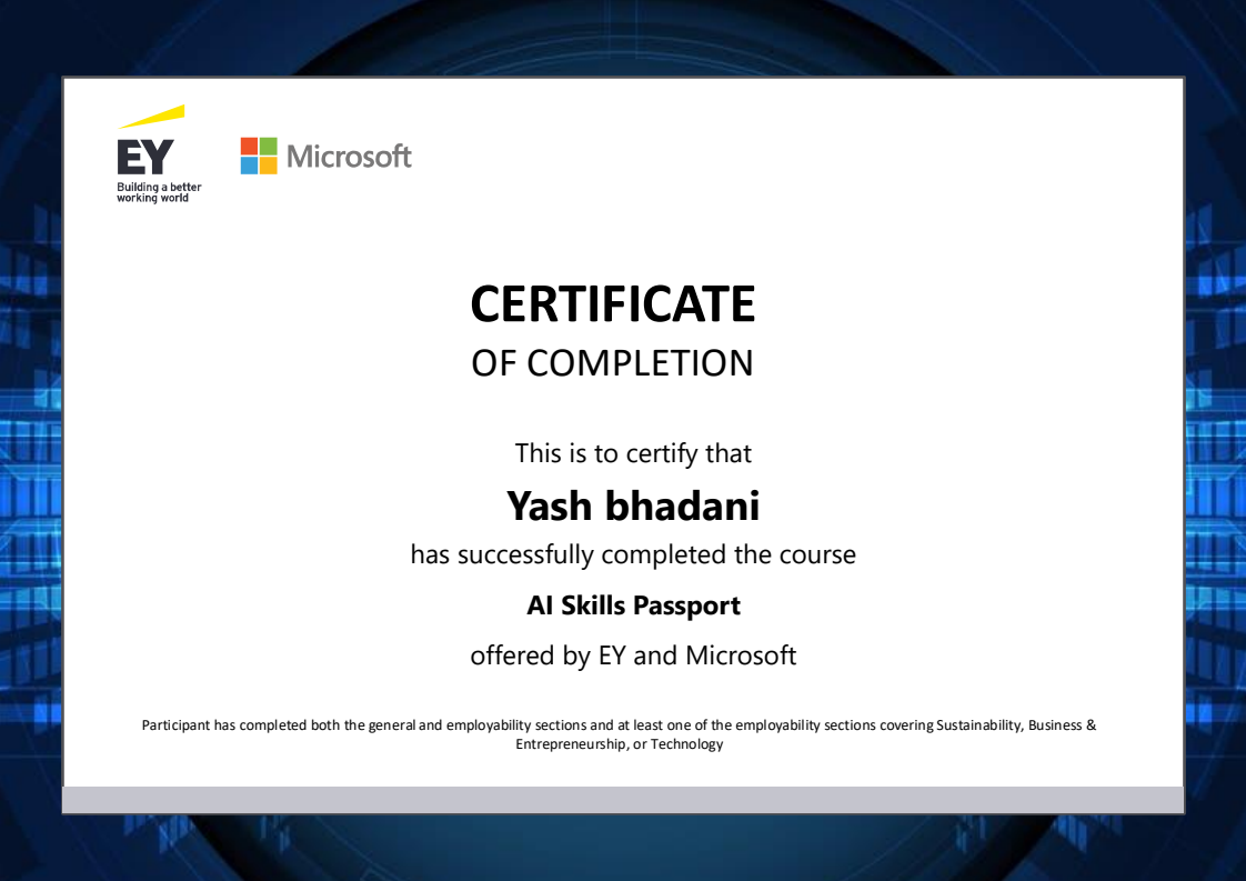 Certificate Preview